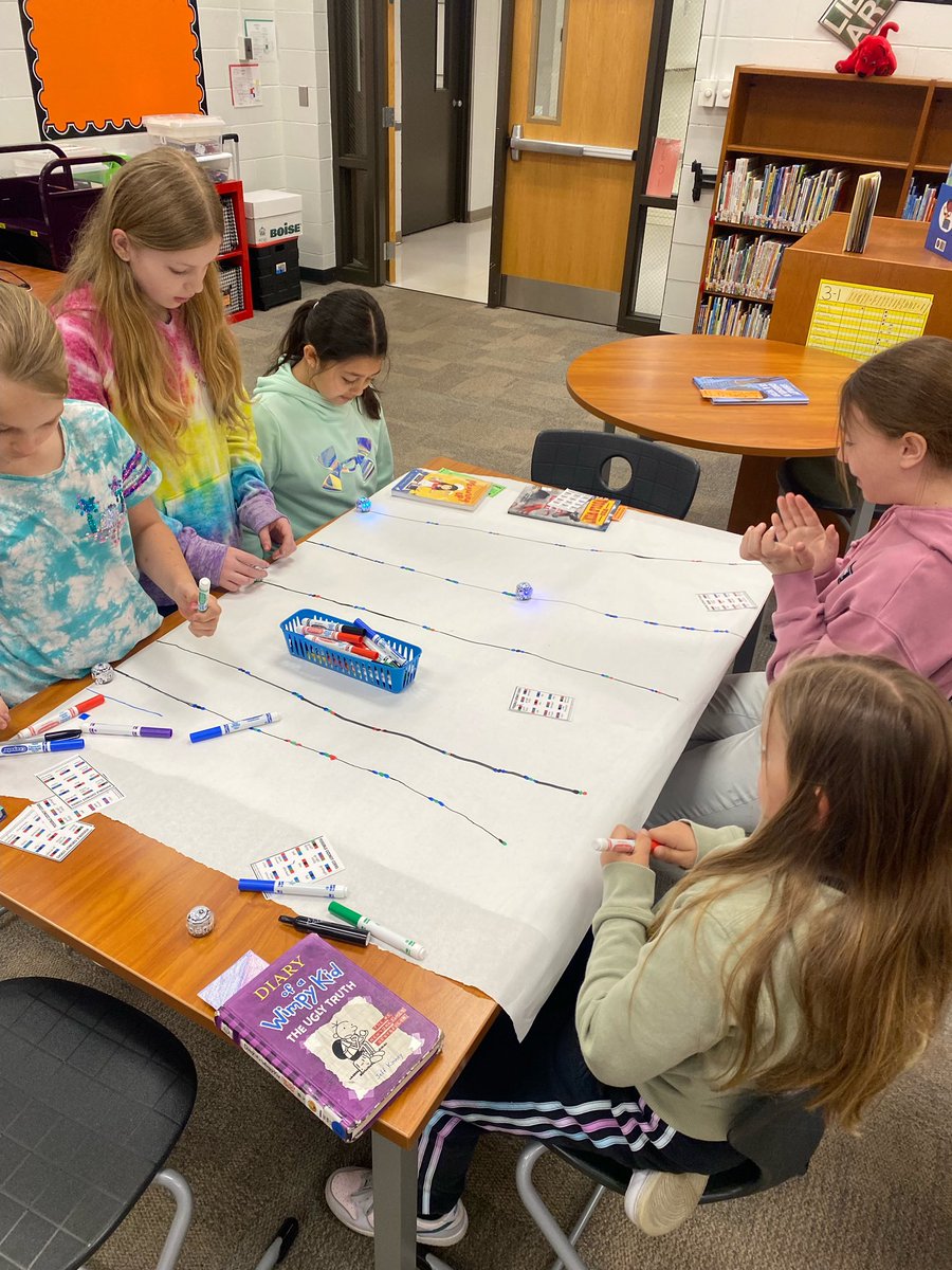 Using codes to move ozobots, building tangrams with Osmo, and creating a maze using a sphere-o. Time in the Media Center is so fun!