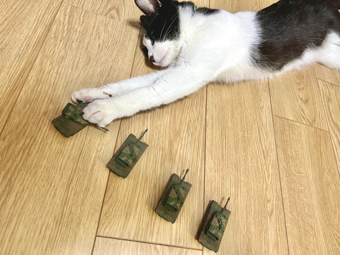 90式戦車を弄ぶシン・フジ