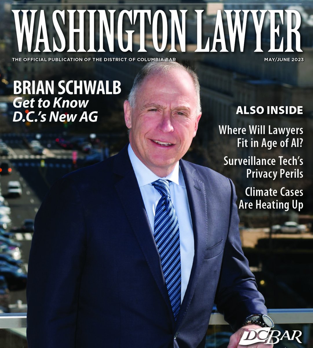 D.C. Bar on Twitter "The May/June issue of Washington Lawyer is now