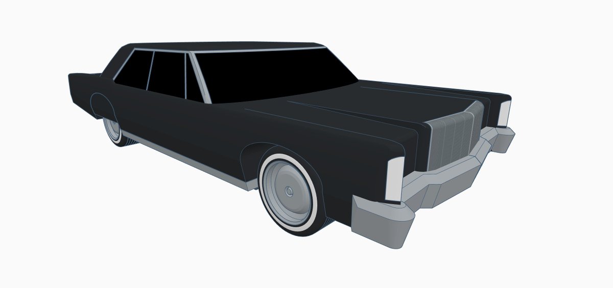 KV_Springtrap's tweet image. #Tinkercad Progress on my new car in the UL line. Doesn&apos;t look like much but I&apos;ve been painstakingly smoothing the curves to get only the lines I want and now that&apos;s over for the most part I can move on to the exterior details and then the interior. Here&apos;s the progress so far!