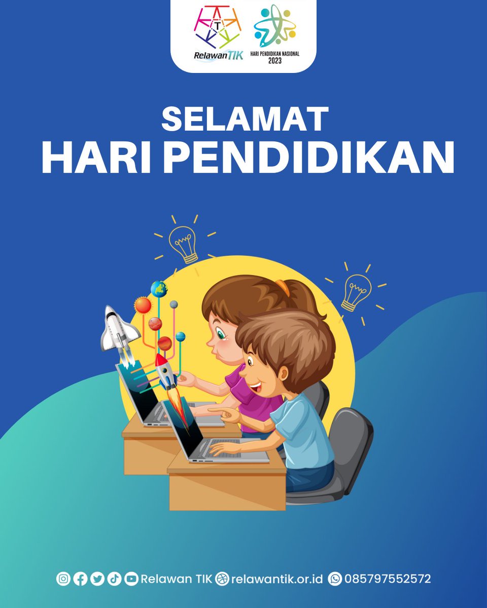"Selamat Hari Pendidikan! Mari terus mengembangkan diri dan menebar ilmu pengetahuan kepada generasi selanjutnya."
#HariPendidikanNasional #PendidikanUntukSemua #KnowledgeIsPower