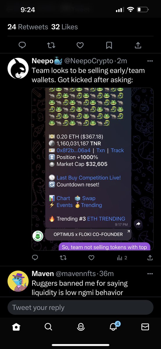 NeepoCrypto's tweet photo. @TNRERC20 Wow. Little pumps, and then team sell offs. Who could have imagined?! https://t.co/StZwGFRPFW