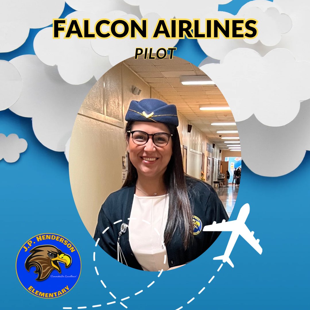 Happy #PrincipalAppreciationDay to <a href="/MGuzmanGuerra1/">Maria Guerra</a>, our Falcon Pilot 👩‍✈️ ✈️ 
Thank you for guiding us and navigating our success! 
We are appreciative to have you as our JPH principal 💙💛 
<a href="/HoustonISD/">Houston ISD</a> @TeamHISD <a href="/Erwin_Garcia_/">Erwin Garcia, Ed.D.</a>