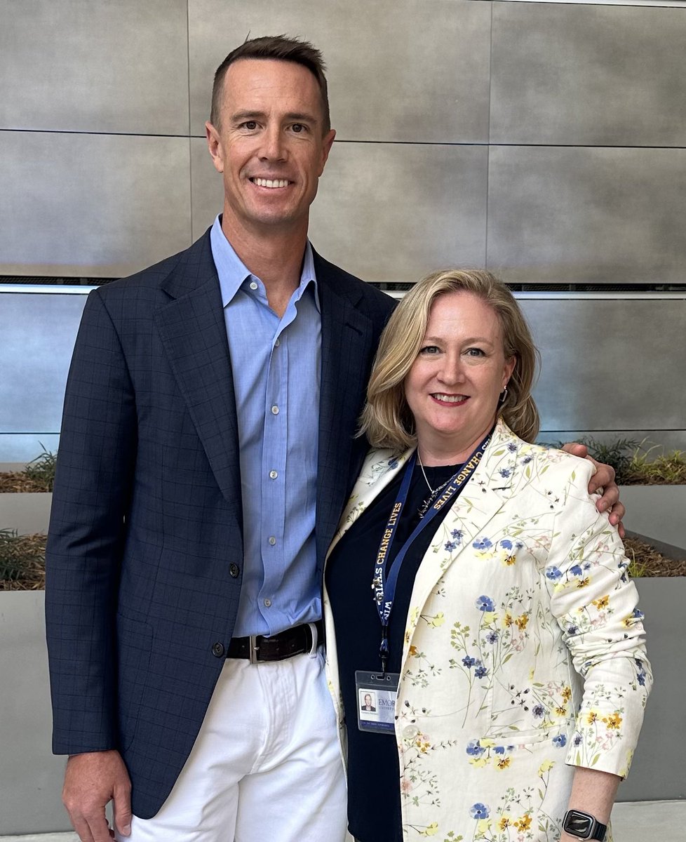 Starting an exciting week off in style. Thank you Matt Ryan for your inspiring words for our team as we open Winship’s new cancer care facility. Excited for tomorrow’s Grand opening. <a href="/M_Ryan02/">Matt Ryan</a> <a href="/WinshipAtEmory/">Winship Cancer Institute of Emory University</a>
