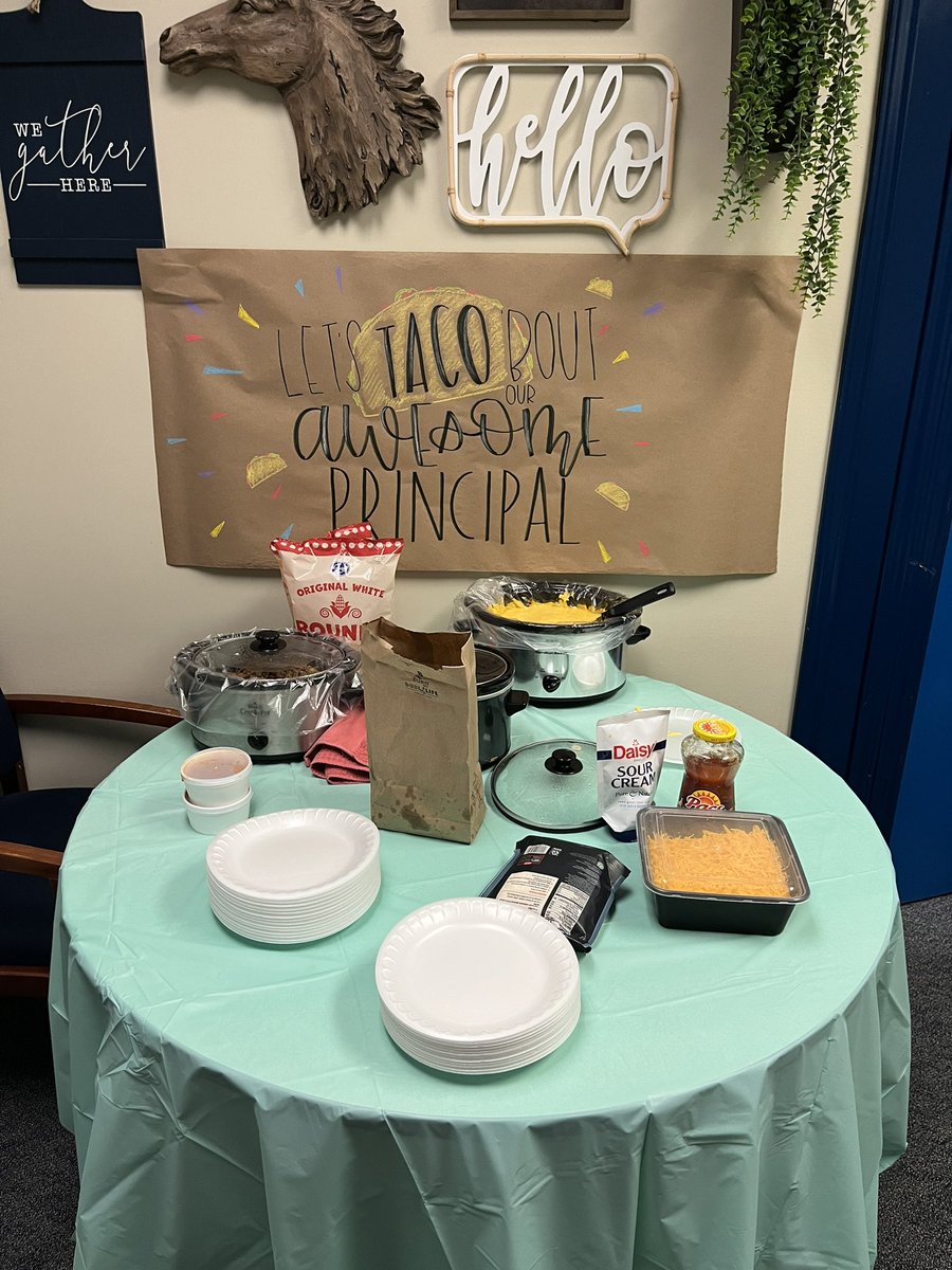 kcauley_pvms's tweet photo. I’m blessed beyond measure! I came to school not knowing today was Principal Appreciation Day just ready to serve my people only to find out they came ready to shower me with love. I’m so thankful to work at PVMS with the best people ever! #PVyouknow! 💙 @PVMustangs @newcaneyisd https://t.co/F4p4vcaWBd