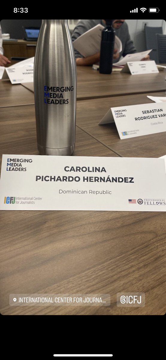 A new chapter begins. I am the first Dominican selected as an Emerging Media Leader, a program sponsored by the @ICFJ and the @StateDept @ECAatState #EMLFellows #ProFellows #PFCSpring2023 #ExchangeOurWorld #ECAGlobalLeaders