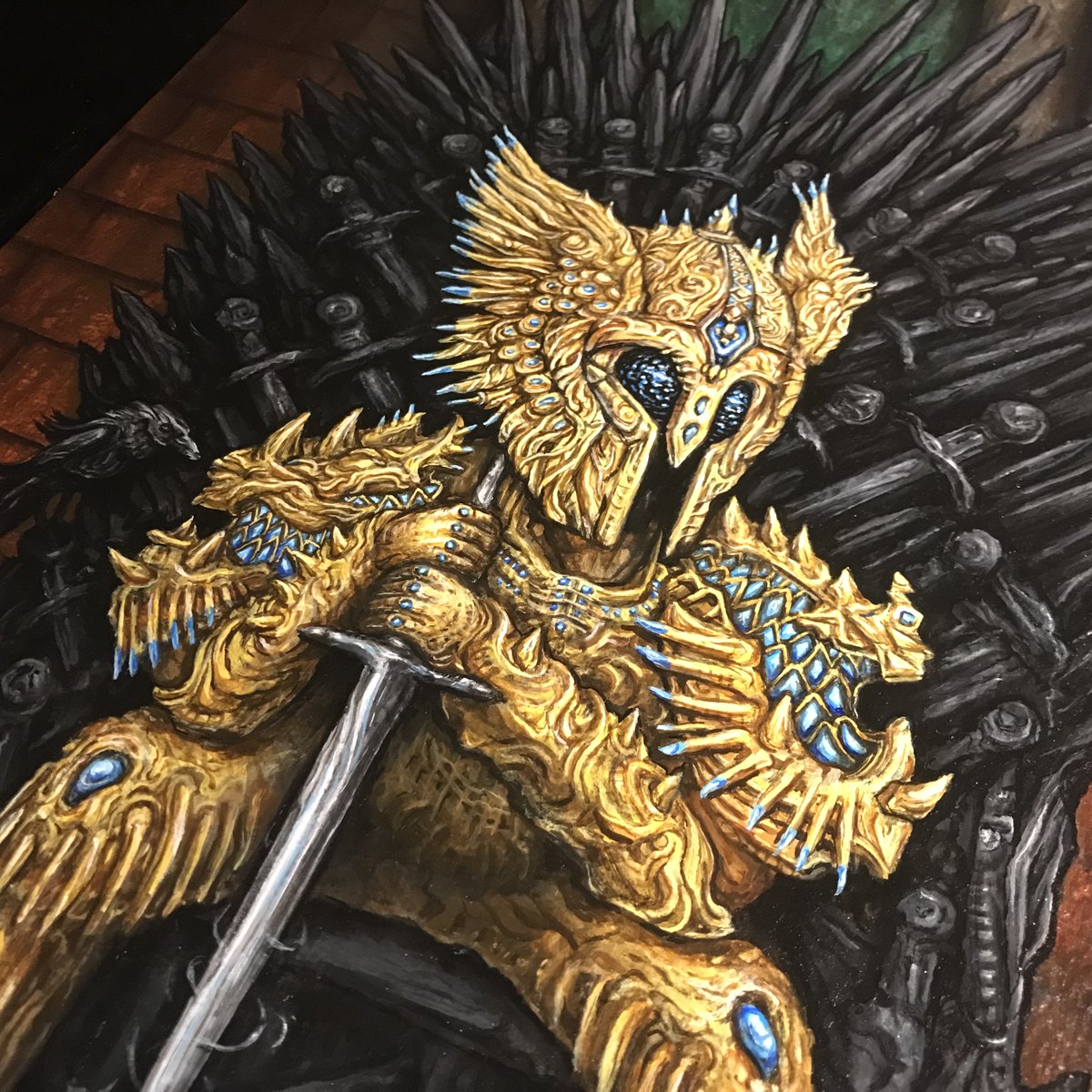“The Double Mythic God“ marks the beginning of a new collection of custom DeGod paintings!

⭕️ NFT + Physical Original!
🕒 Auctioning this Friday 8pm EST
on <a href="/foundation/">Foundation 🌐</a>

Find out more about the creation process below!

<a href="/DeGodsNFT/">DeGods</a> <a href="/frankdegods/">Frank</a> <a href="/pimpcapital/">PimpCapital</a>