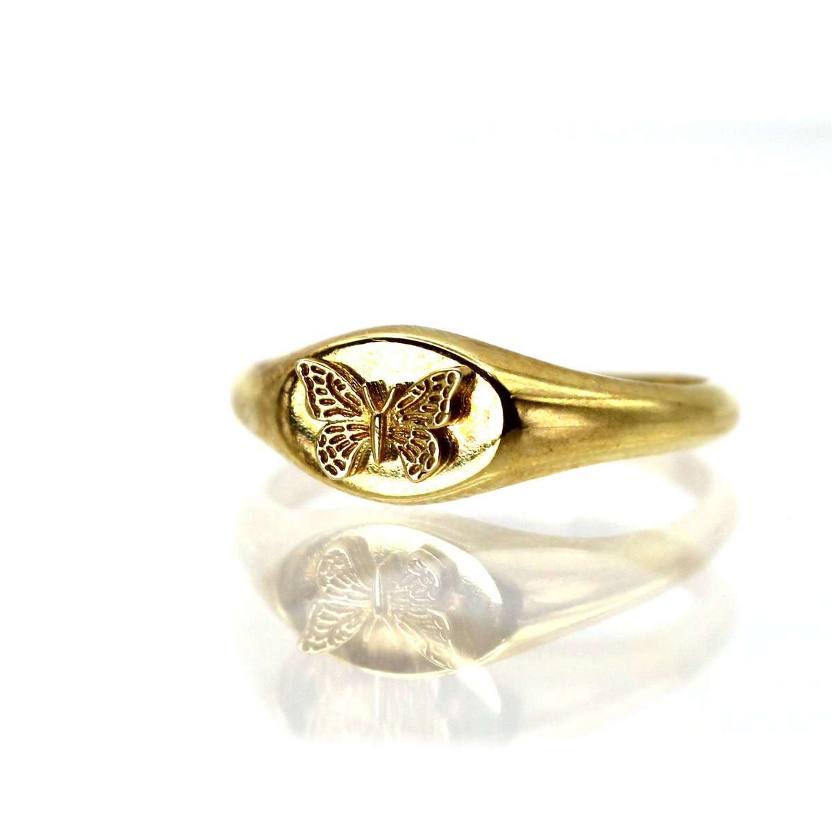 Excited to share the latest addition to my #etsy shop: Honey Butterfly Signet Ring, Butterfly Gold Ring, 14k Butterfly Ring / Gold Butterfly ring / Flying Butterfly Ring / Gold Ring etsy.me/3Vqc4Mw #gold #14kgoldring #butterflyring #14kbutterflyring #flyingring