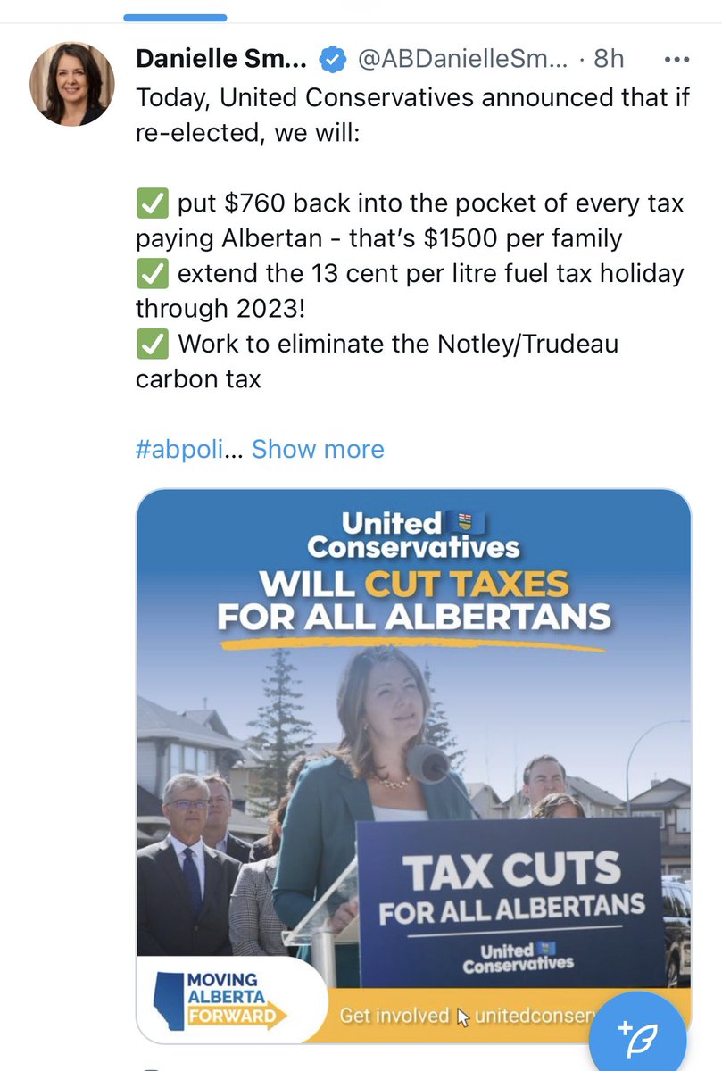 JasonOnTheDrums's tweet photo. #Ableg Fact

Danielle Smith’s arena deal will cost EVERY #YYC household $1,153.35

This is YOUR taxpayer money going to a BILLIONAIRE instead of YOUR hospitals, public schools, and support services

Don’t let her $760 grift fool you - she’ll cost you WAY more.

100% Untrustworthy https://t.co/KRlWDYeQTK