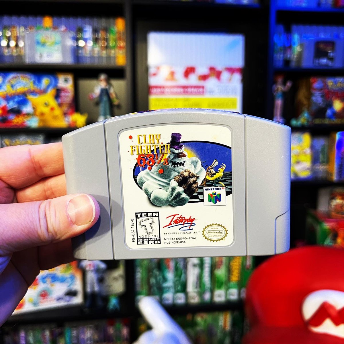 Did You Know 25 Years Ago Clayfighter Sculptor’s Cut Released On The Nintendo 64?! #nintendo #nintendo64 #n64 #n64collector #clayfighter #clayfightersculptorscut #videogames #gamerahmer #gameroom #gaming #gamer #games #n64games #blockbuster #n64collection #clayfighter63⅓