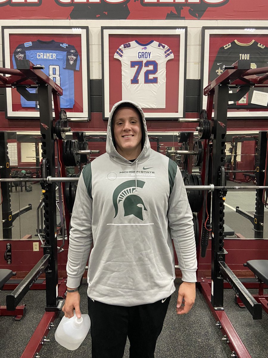 Great to have Jarrett Horst stop in our weight room today.   Good luck at the Miami Dolphin’s training camp.   Super proud of what you have accomplished so far and keep grinding.  Hopefully you will be next on our NFL wall.  🪓
<a href="/bmocj77/">Jarrett Horst</a>