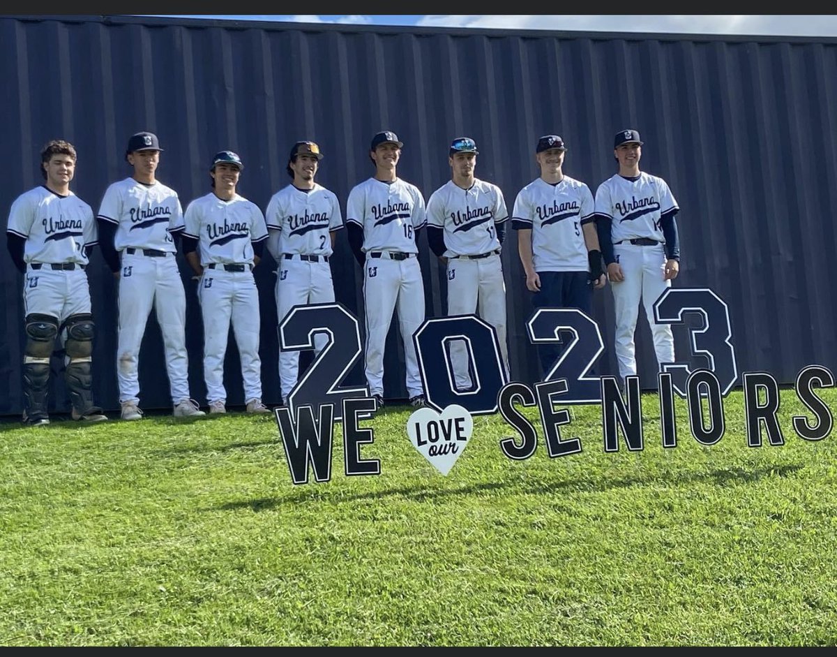 urbanabaseball's tweet photo. Awesome night celebrating our nine seniors!!! 
Thank you 
Keegan Johnson
Riley Smith
Gavin Allanach
Cooper Walder
Andrew Purcell
Logan Janney
Luke Rivera
Layton Wenk
Katie Yagesh (manager)

It has been an honor to be able to coach this amazing group of young men. 
@Urbana_Hawks https://t.co/ThAzOFs8eh