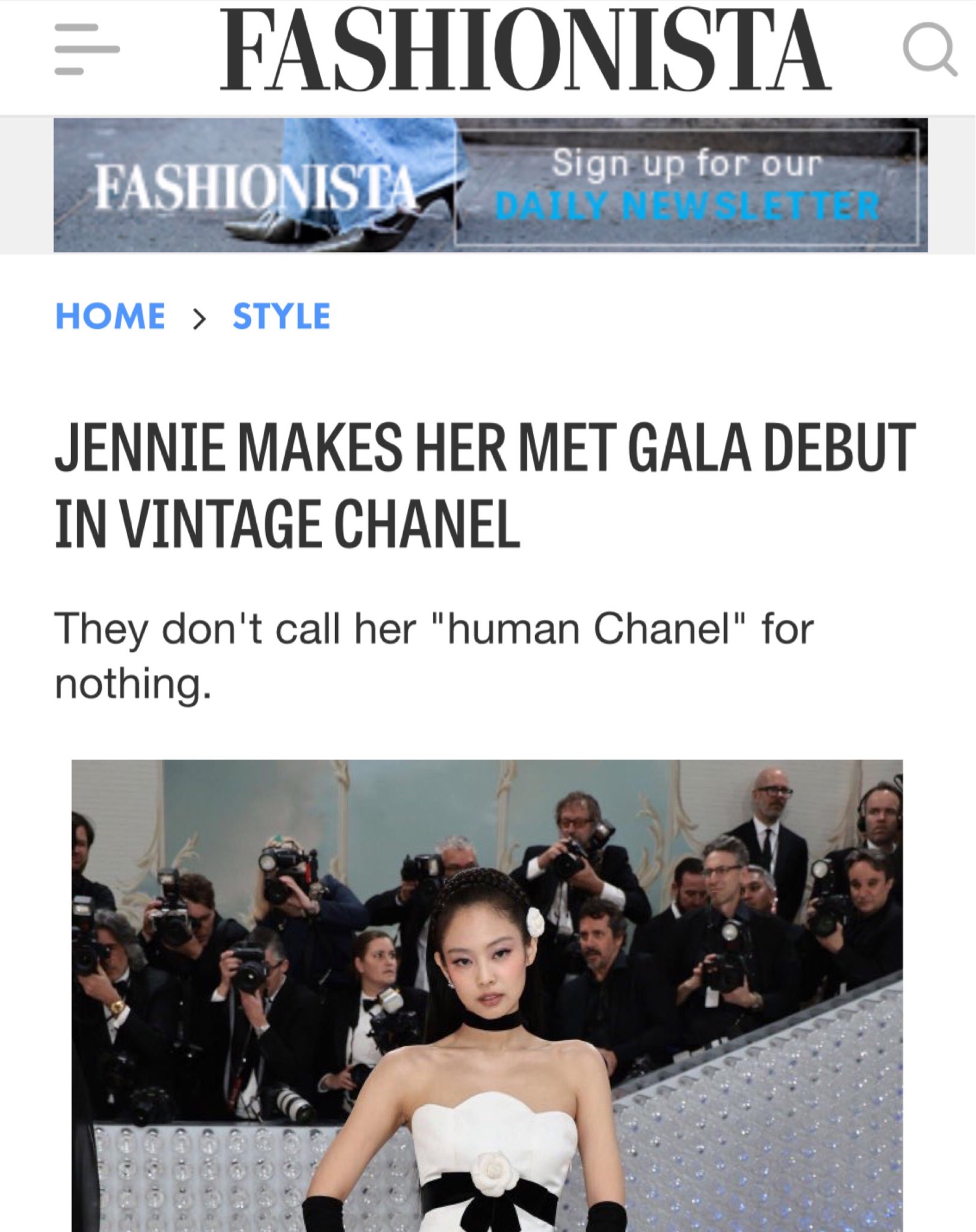 BLACKPINK's Jennie focuses on having fun in MET Gala debut