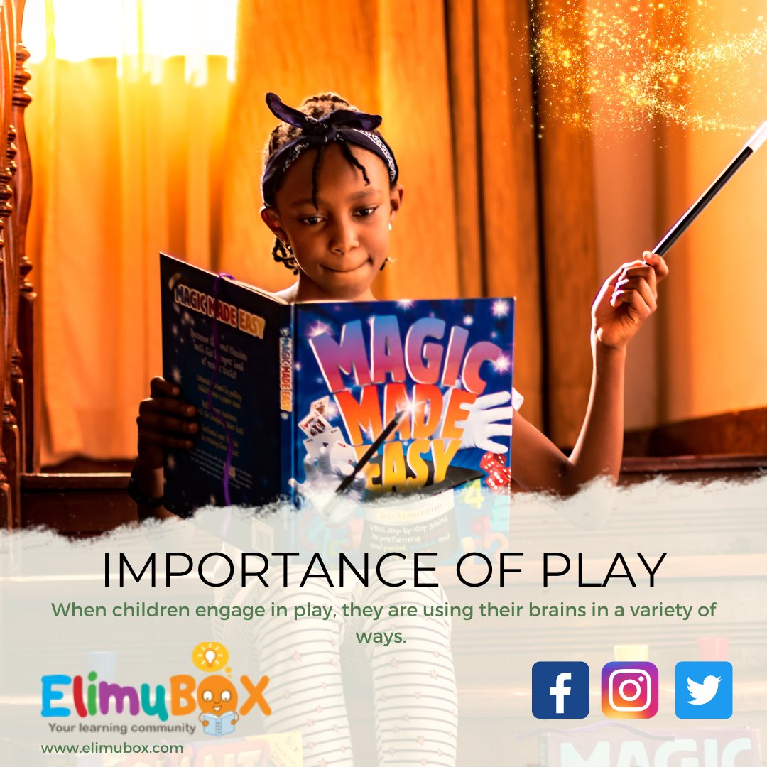 Play isn't just fun for kids, it's crucial for their cognitive development too! When kids play, they're using their brains, from solving puzzles to practicing communication skills. So let your kids play and watch their minds grow! #Playtime #CognitiveDevelopment #elimubox