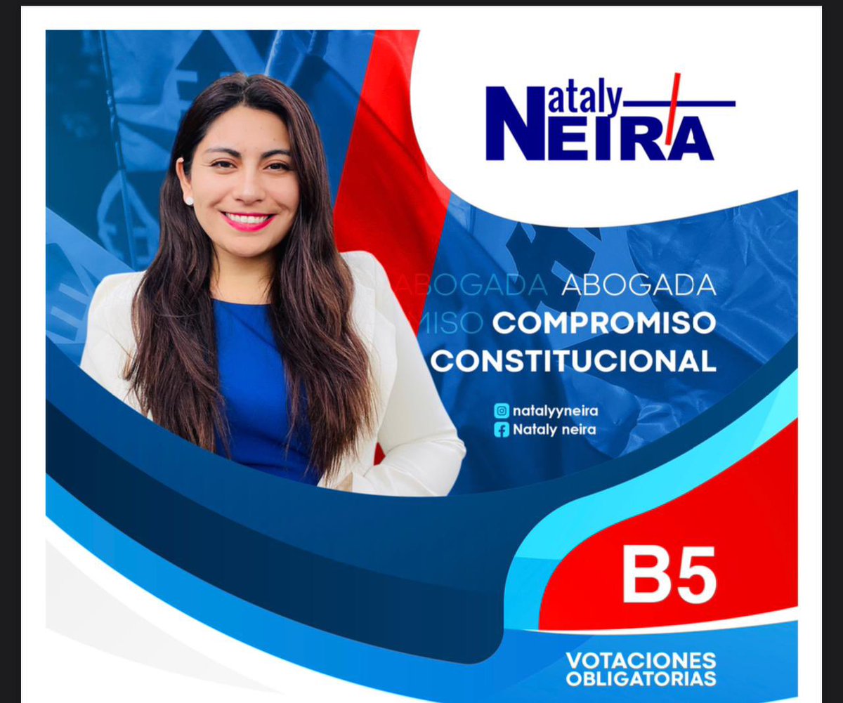 Este domingo te invito a votar por la joven abogada <a href="/NatalyNeiraCC/">Nataly Neira Montoya</a> en la región del Bio Bio. #natalyneira