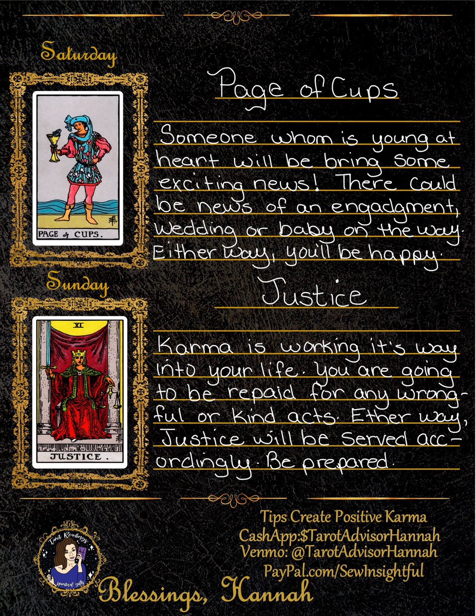 AdvisorHannah's tweet photo. May 1, 2023 weekly Tarot forecast. 🔮 https://t.co/zHNclUk1X8
