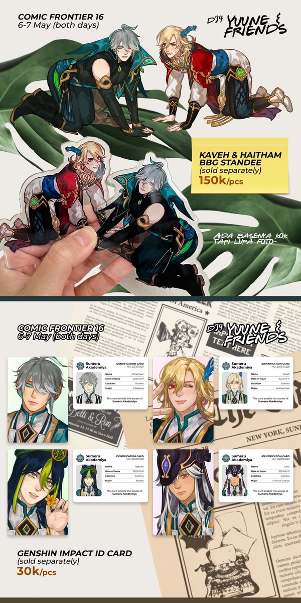 MY LAST MINUTE #Comifuro16 CATALOGUE IS HERE 🔥  PREORDER TO PICK UP AT COMIFURO IS OPEN!! link is on my bio link 🫵 PREORDER WILL CLOSE BY THIS FRIDAY (5 May) ON 6PM!  P.S : im super last minute so a share is much appreciated 🫠  #GenshinImpact #RE4