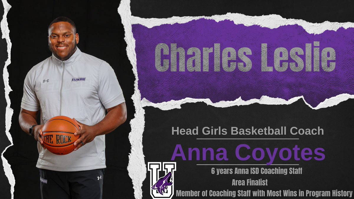 ANNAISDSports's tweet image. Congratulations to Coach Leslie, our new @AnnaWomensBBall head coach. Coach Leslie has been a coach in Anna ISD for six year and spent the past two on the girls basketball coaching staff. 

Excite to see him build off the past two seasons. 

youtu.be/7VHOxP6YbHo

#CU