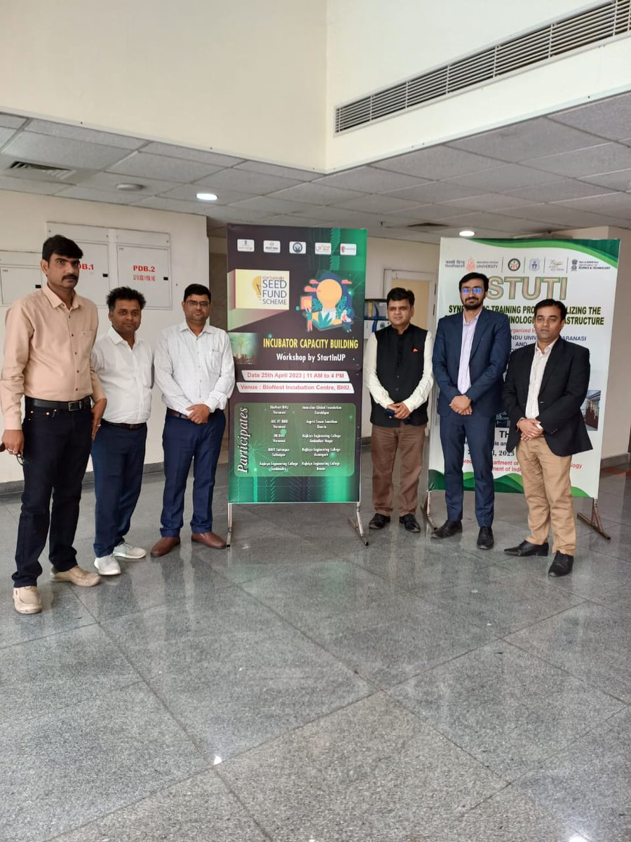 Divyanshu1987's tweet photo. Some of the major highlights on April 23 for uplifting the Startup ecosystem in Uttar Pradesh

1. @PapswapHQ along with #StartInUp &amp; @startupindia organized an incubator sensitization programme for eastern up Incubators at BHU-BioNest

Thread Below https://t.co/Rw96tQL8s5