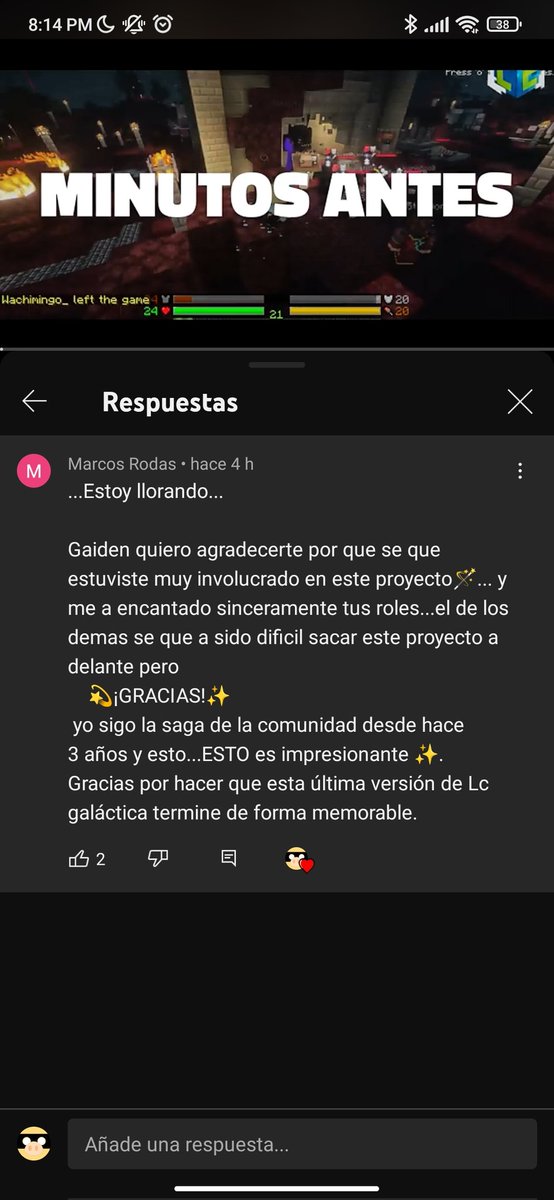 SoyGaiden's tweet photo. Aaaaw que bonito, limoncito mi niño siempre serás querido 🥺
#LosCaidos https://t.co/SfHM2WQvOX