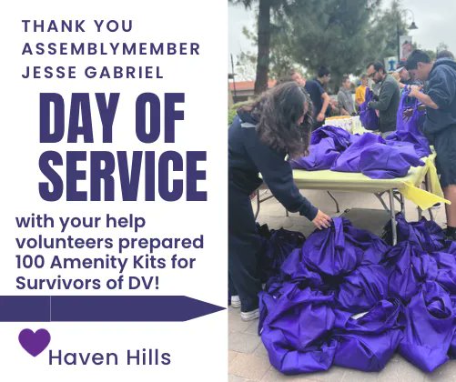 Thank you Assemblymember Jesse Gabriel and your team for "Connecting the Valley for GOOD" this past Sunday! Haven Hills is honored to participate in such a meaningful event and meet so many amazing volunteers! We love the Valley and are proud to be part of such a giving community