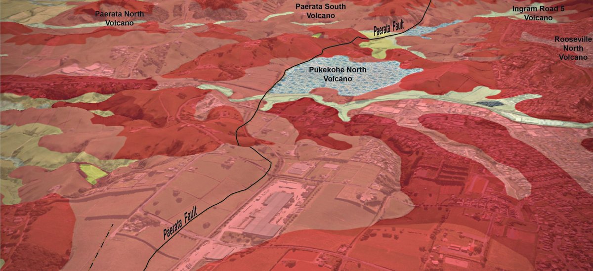 Today our team just released a brand-new geological map of the #Pukekohe area in South #Auckland 🌋 🗺️

The mapping revealed new details on the area's faults, found 800+ areas (mainly) of pre-historical landslides, and unveiled Pukekohe’s volcanic history bit.ly/3LIGiHd