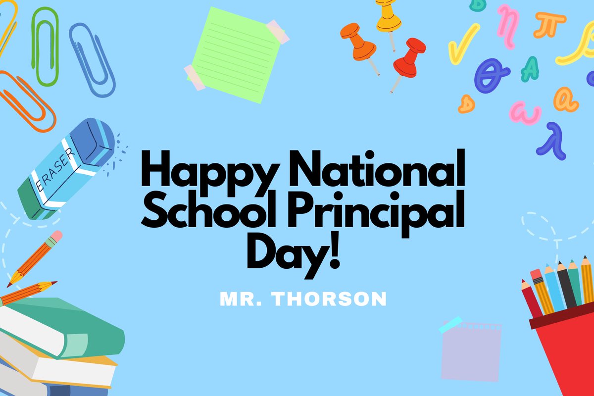 Happy #NationalPrincipalsDay to our amazing principal, Mr. Thorson! Thank you for all you do for our Navigator community. #WeAreCCSD #CCSDMagnet #LIEDStemAcademy