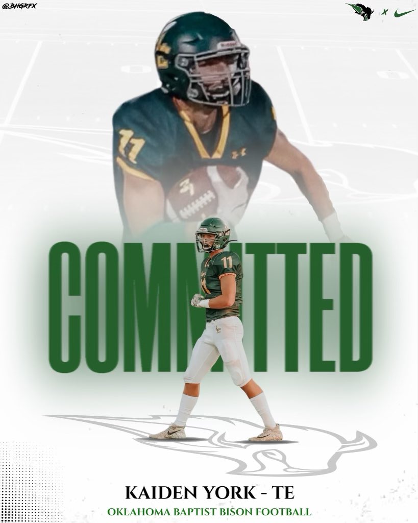 Legacy Christian Academy Football (@lcafriscofb) on Twitter photo Congrats to our own <a href="/YorkKaiden/">Kaiden York</a> on signing today to play ball at <a href="/OBU_Football/">OBU Football</a>. A consistent leader and workhorse who was all about the TEAM. We will miss you Kaiden! Congrats to our own <a href="/YorkKaiden/">Kaiden York</a> on signing today to play ball at <a href="/OBU_Football/">OBU Football</a>. A consistent leader and workhorse who was all about the TEAM. We will miss you Kaiden!