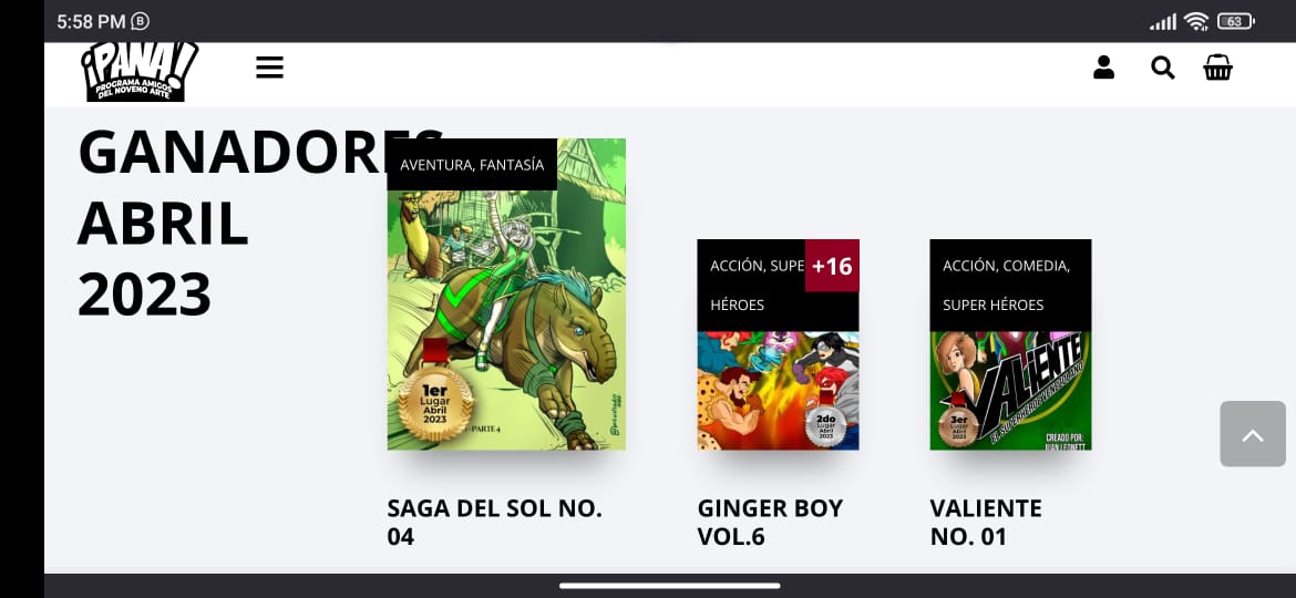 PANAcomicVe's tweet photo. Ya has visto el el top de los más descargados de https://t.co/PgQVJWDm2r ?Los ganadores de abril en pancomic, felicidades a Ginger Boy volvió con fuerzas y a Valiente que debuta con podio! #toppanacomic #comicven #historieta #comics #novenoarte visita https://t.co/PgQVJWDm2r https://t.co/1sbjLU8rmb
