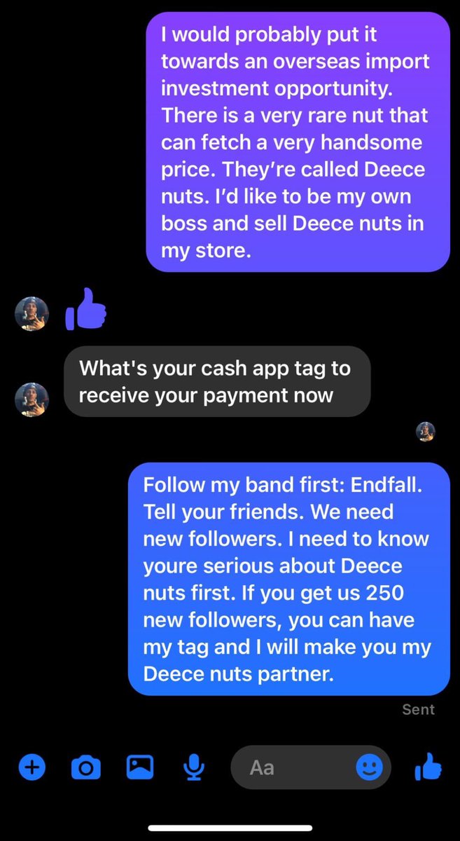 endfallofficial's tweet photo. We are serious about Deece nuts. Are you serious about Deece nuts? If so, you know what must be done. Spread the word about Endfall and you can get more information on Deece nuts. 🤙🏦💵💰 https://t.co/345MDxgxIW