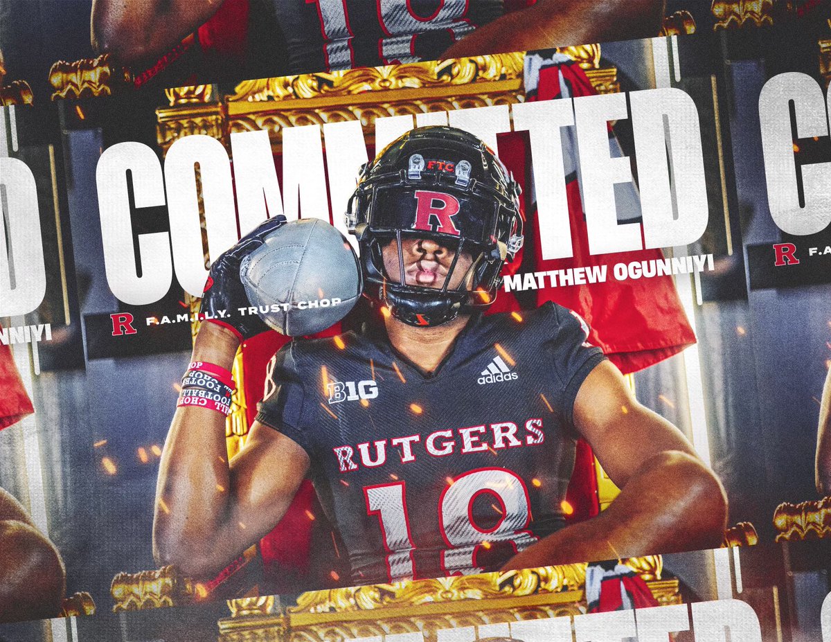 I would like thank my family and coaches for your guidance and support through this process. I am happy to announce I am committed to Rutgers University! ⁉️🪓❤️🖤🔴⚫️🗡️  #CHOP #FTC <a href="/GregSchiano/">Greg Schiano</a> <a href="/Coach_Aurich/">Andrew Aurich</a> <a href="/Coach_Hewitt86/">Matt Hewitt</a> <a href="/CoachMWatson/">Marquise Watson</a> <a href="/DaemonDameon/">Coach Peezy</a> <a href="/CHFJAGS/">CH FLOWERS FOOTBALL</a> <a href="/RFootball/">Rutgers Football 🪓</a>