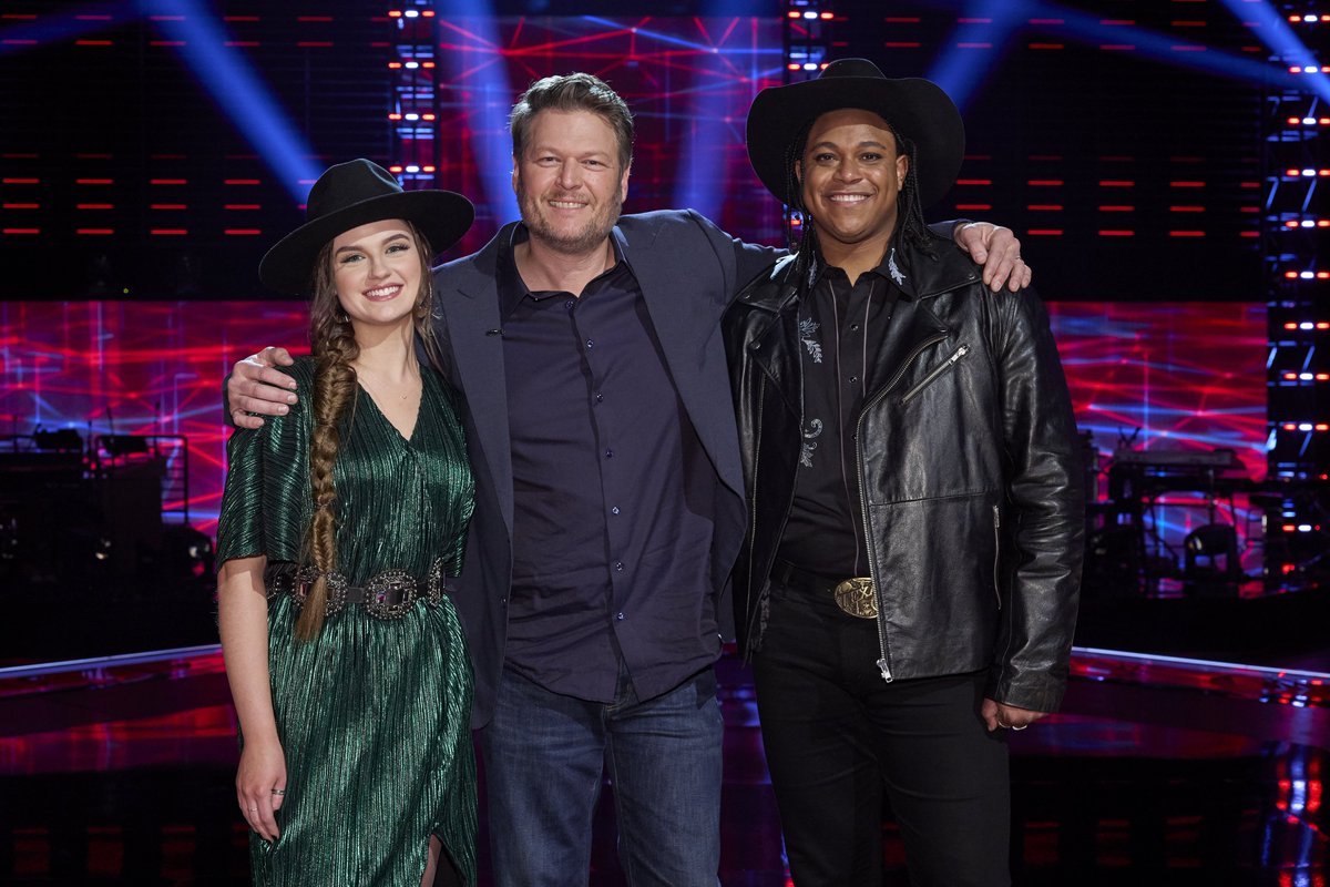 We’re moving on to the LIVES on #TeamBlake! Thank you so much to @blakeshelton for believing in us. Congrats to my little sis @gracewestmusic as well!