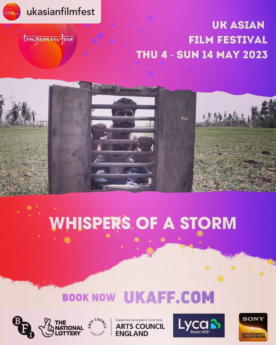 UK Asian Film Festival will screen our film WHISPERS OF A STORM on Tuesday, 9th May, 8 PM onwards at @picturehouses theater.

UKAFF is supported by the British Film Institute, Arts Council England, Lyca Radio, SONY TV UK among others

Book tickets here:
picturehouses.com/movie-details/…