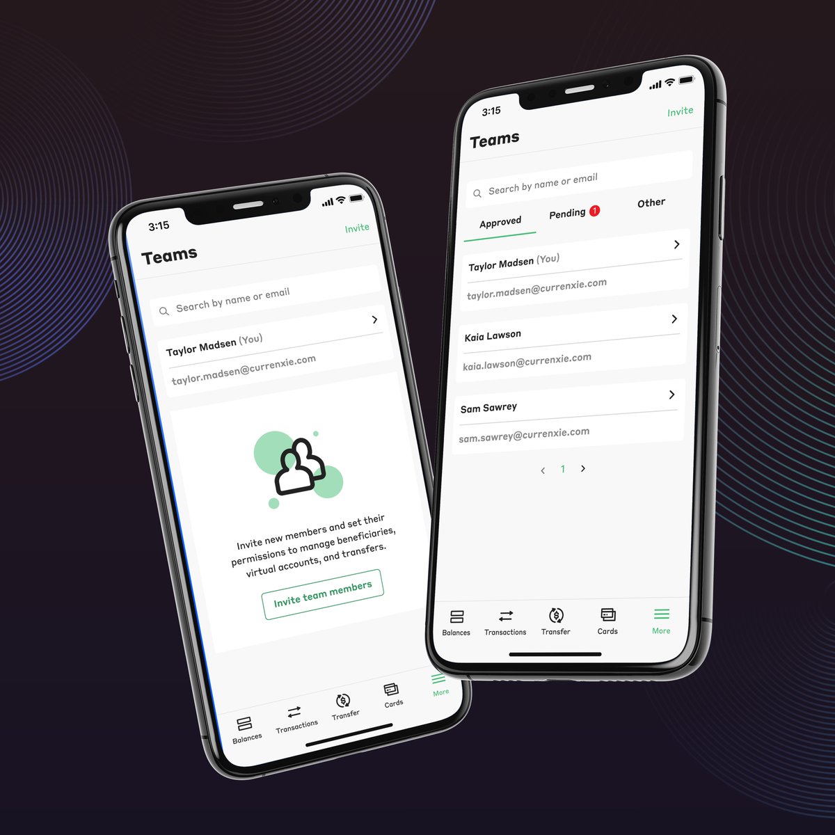 🚨 Exciting company news 🚨

We are pleased to announce the launch of our newest feature: Teams! Starting today, you can now extend Global Account access to members of your team. Easily add members and grant customised permissions. Get started at currenxie.com.