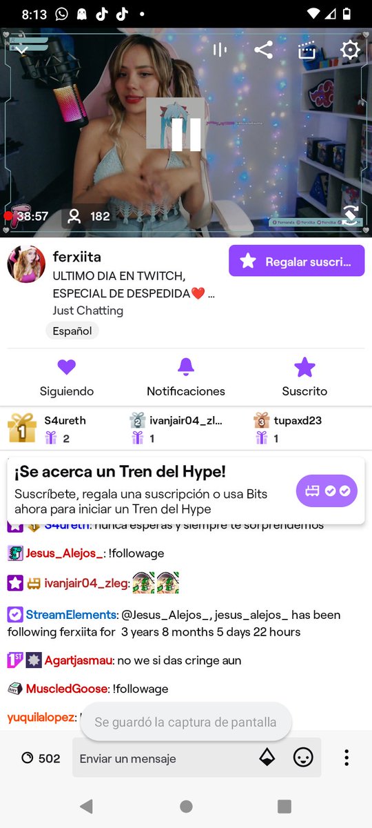 davidaleks1's tweet photo. @ferxiiz_M para la mejor stremer del mundo es para que recuerdes tu regreso y que se que seguirás triunfando esta gente de aquí creo en ti y yo también simpre lo are  pdt no es el regalo pero es un segundo regalo espero que recuerdes esto con cariño https://t.co/gnZBhkYW7P