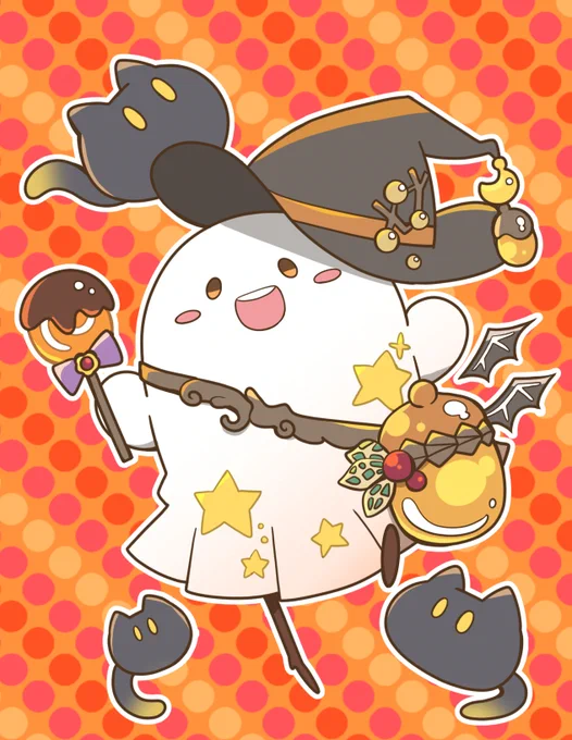 ぷよV企画3人目    『おばけのいかめし。』さん  かわいいねえ～～～～～～～～～～～～～ あと頑張ってるなぁと思ったから描きました。  #いかめしのたカらばコ