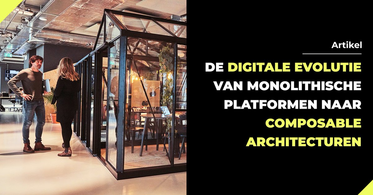 Het tijdperk van monolithische software is voorbij 🦕 en het is tijd om mee te gaan met de digitale evolutie. 🚀

In dit artikel ontdek je hoe je het digitale softwarelandschap af kunt stemmen op je eigen strategieën en veranderende marktomstandigheden ➡️ bit.ly/3oYgE8z
