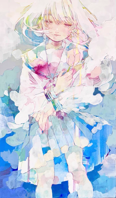 「私がついてるよ」 #illustration