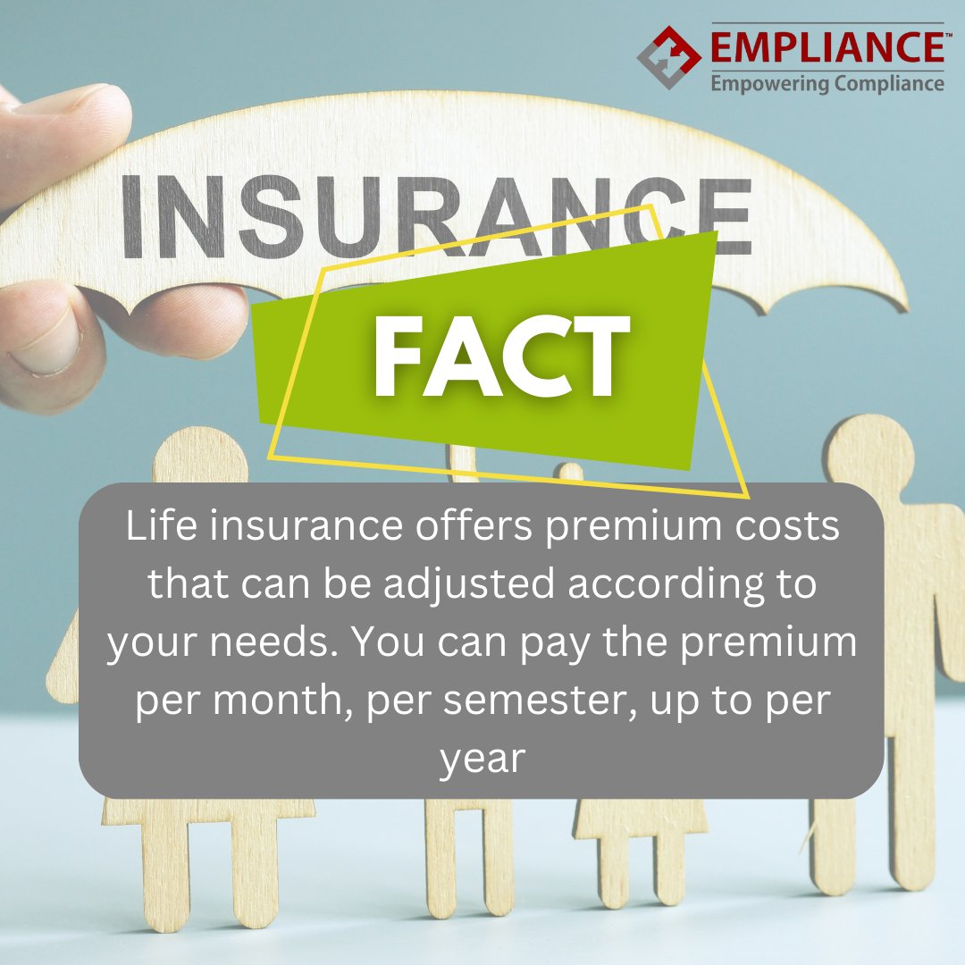 empliance's tweet photo. When you have insurance you know that you are secured against any unforeseen events in life, and this gives you complete peace of mind.

#empliance #compliance #riskmanagement  #Onevision  #mondaymotivation #mondayvibes #mondaythoughts #mondaymorning  #mythsnfacts #myths #facts https://t.co/S96eNXPk2X