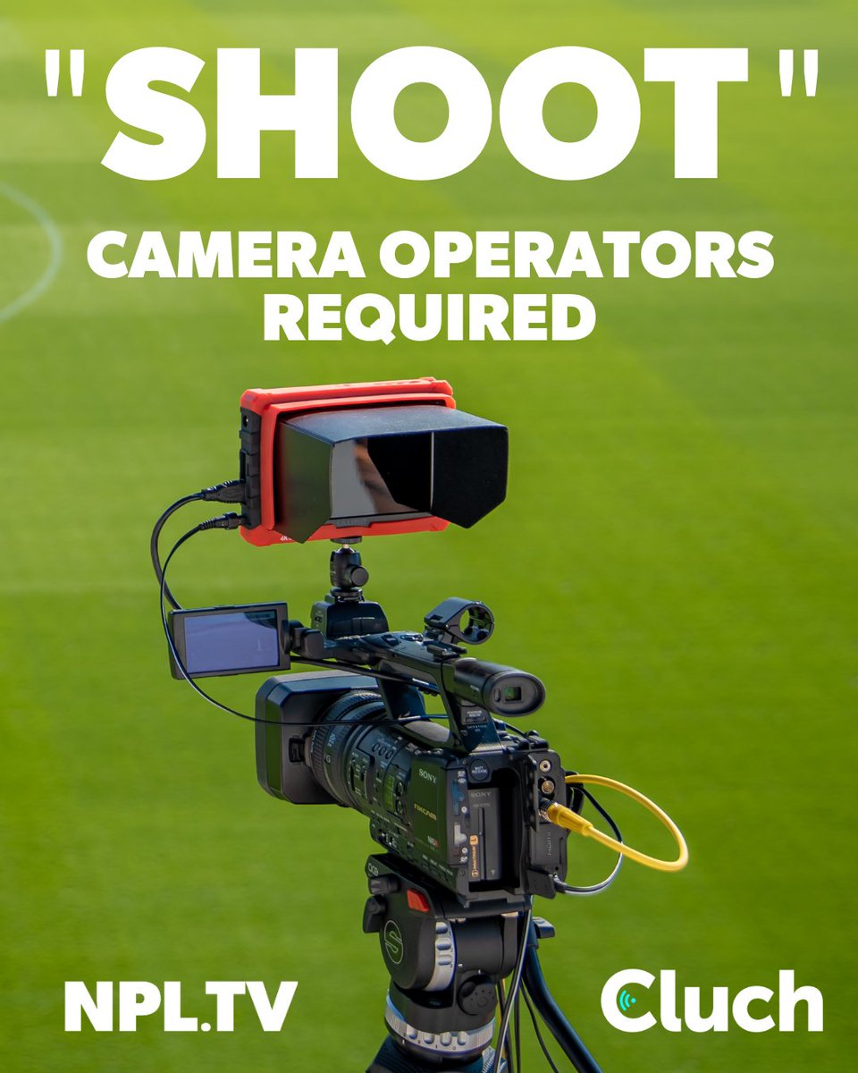 FSALeagues's tweet photo. 🎥⚽️ Our friends at @CluchTV are seeking more camera operators to work with us for our @npltv SA live streams every weekend. Interested? 

✍🏻 https://t.co/0rF81dZKew https://t.co/znXmQwC6Bw