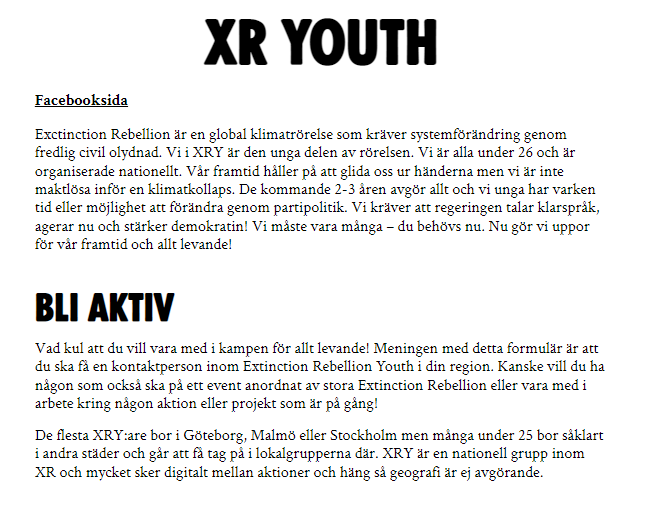 Extinction Rebellion Sverige tweet media