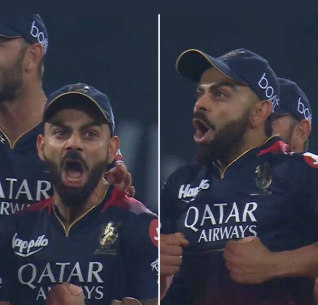 Princeshukla969's tweet photo. @harbhajan_singh It's all about standards and levels .

  Virat Kohli                     Dhoni &amp; Rohit
after 3 wickets                after 9 IPL titles https://t.co/iWGqkOHbRb