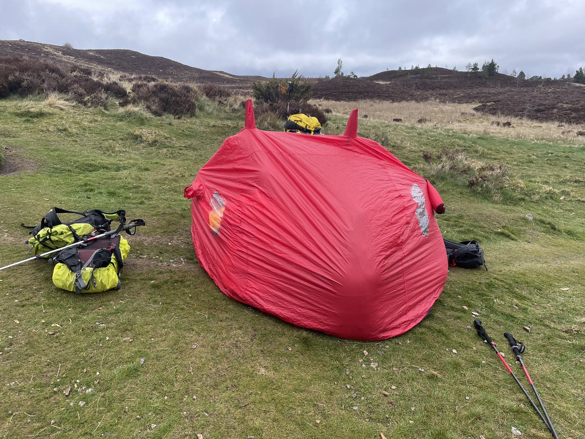 MtnTrngScotland's tweet photo. Our Executive Officer was on the hill yesterday doing our first moderation of the ‘summer’ on a @MtnTraining #MountainLeader training course run by @MtnTrngScotland provider. Gey dreich day which did not dampen the spirits of the candidates. @cairngormsnews @MT_Association https://t.co/KD7EnfdOnu