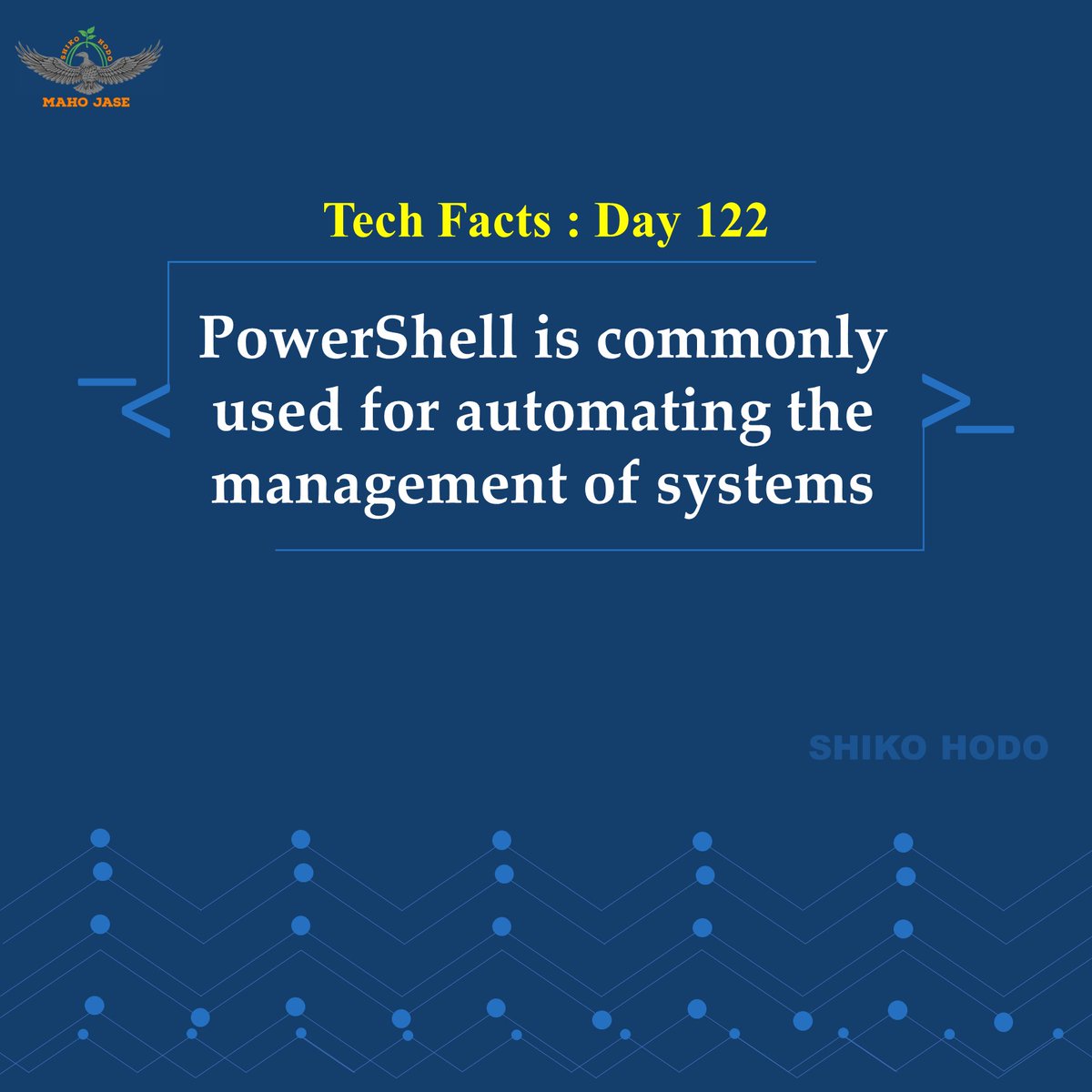 mahojase's tweet image. Tech Facts : Day 122
#powershellscripting #powershell #powershelltraining #powershellbasics #development #programming #technicalcourse #technology #powershellcommandos #dailytechfacts #Mjit