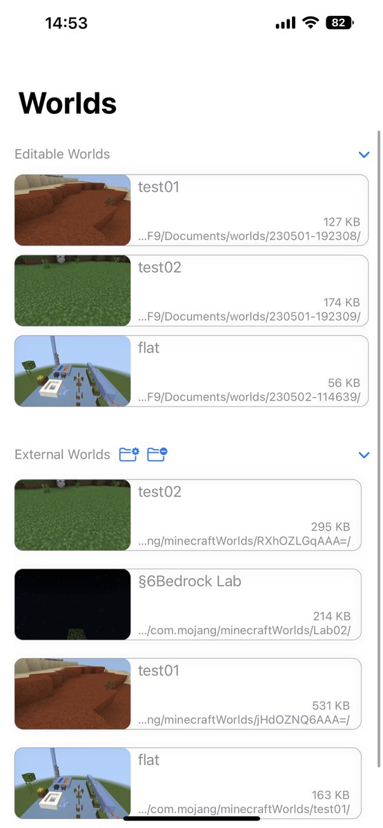 yechentide's tweet image. iPhoneで動くLevelDB/NBTエディタを開発しています。最初のバージョンをTestFlightにアップしましたが、興味がある方はぜひ使ってみてください！

#Minecraft 
#Bedrock
#マイクラ統合版