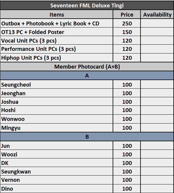 borathingsshop's tweet photo. WTS | LFB  
#BoraThingsSells  | PH GO

Seventeen FML Deluxe Tingi

▫️See picture for other inclusions
▫️ALL MEMBER PC Avail(EXCEPT The8) 
Strictly A+B; B can be claimed alone

❗️ALL / at least 80% must be taken to proceed❗️

DOP: 50%PAYO; RB: once onhand  
NETA

Reply/DM to claim https://t.co/4vSaYyzTtS