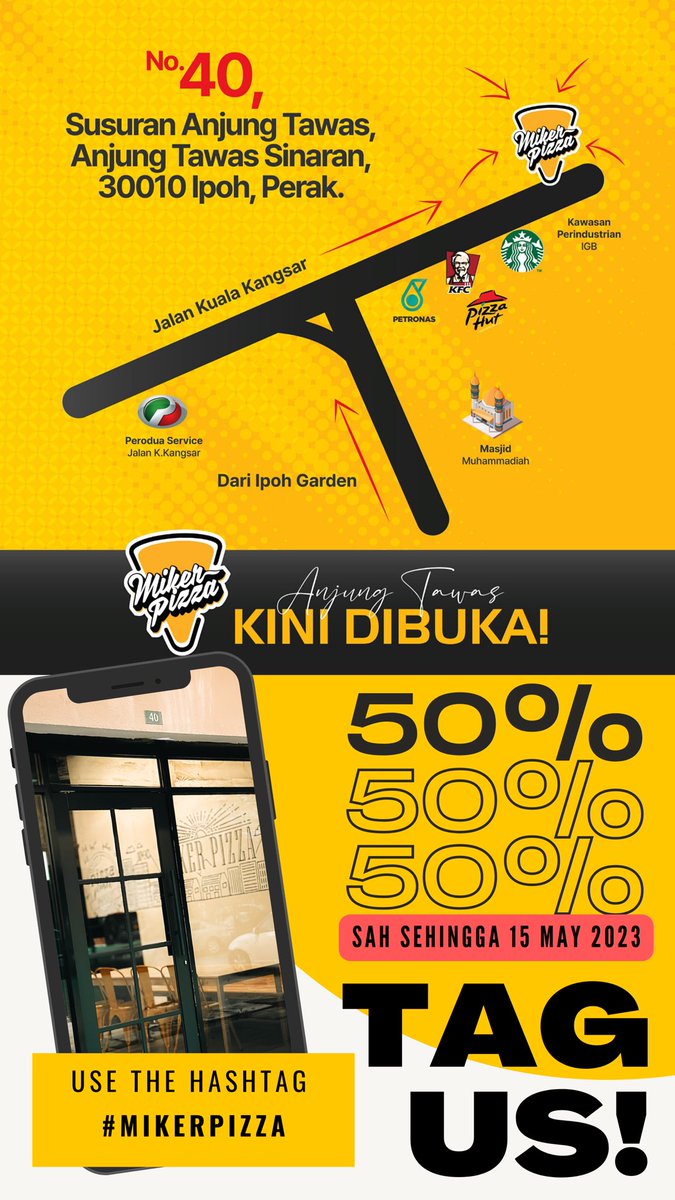 Jangan luper komer… 50 percent sampeu tengah bulan 5
🍕❤️