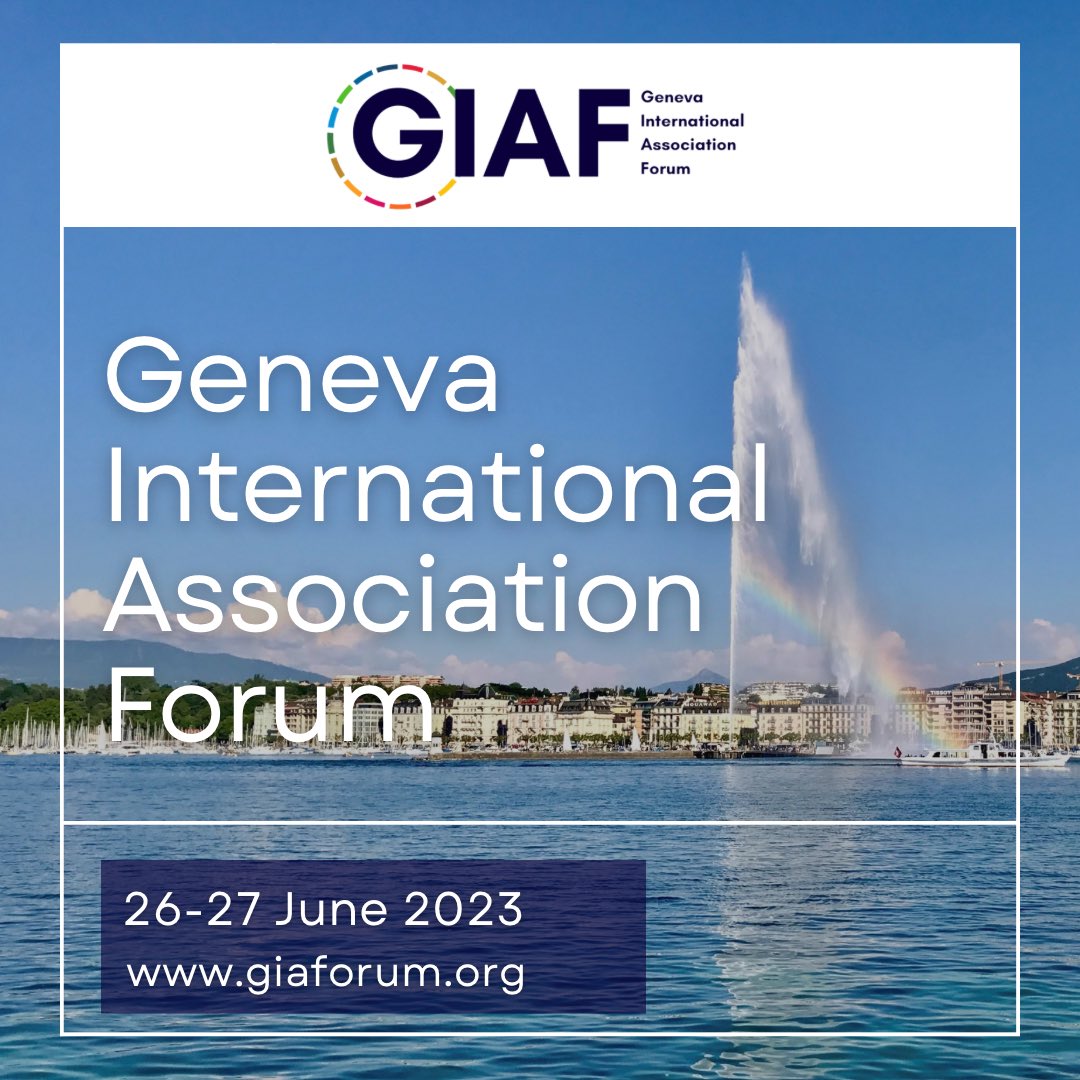 📢 Take advantage of the early bird fee and save CHF 100,- until this Friday ☝️❗️
Group / team tickets available.

🎯 Geneva International Association Forum (GIAF) 
🗓️ 26-27 June
🌐 giaforum.org 

#associationworld #biaf23