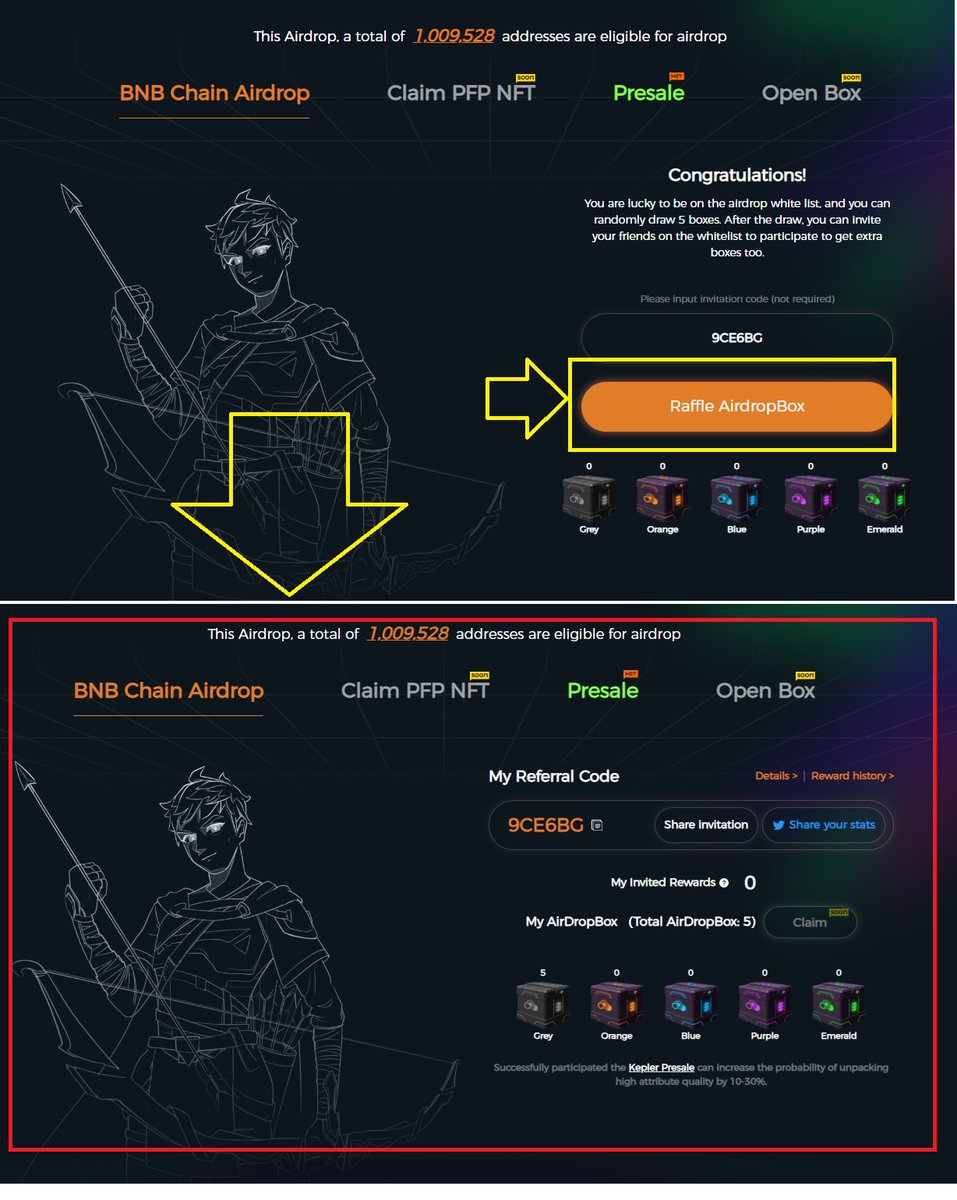 johnnyvo_69's tweet photo. 🔶@KeplerHomes AirdropBox event for #BNBChain ecological users is here. A total of 563,329 addresses are eligible for #airdrop, and 5 types of AirDropbox with different scarcity can be issued.

🔶Invitation code: 9C9GF5
🏆Airdrop Portal:👉 https://t.co/C0bCpFMA1H https://t.co/bMQZrnsIpi
