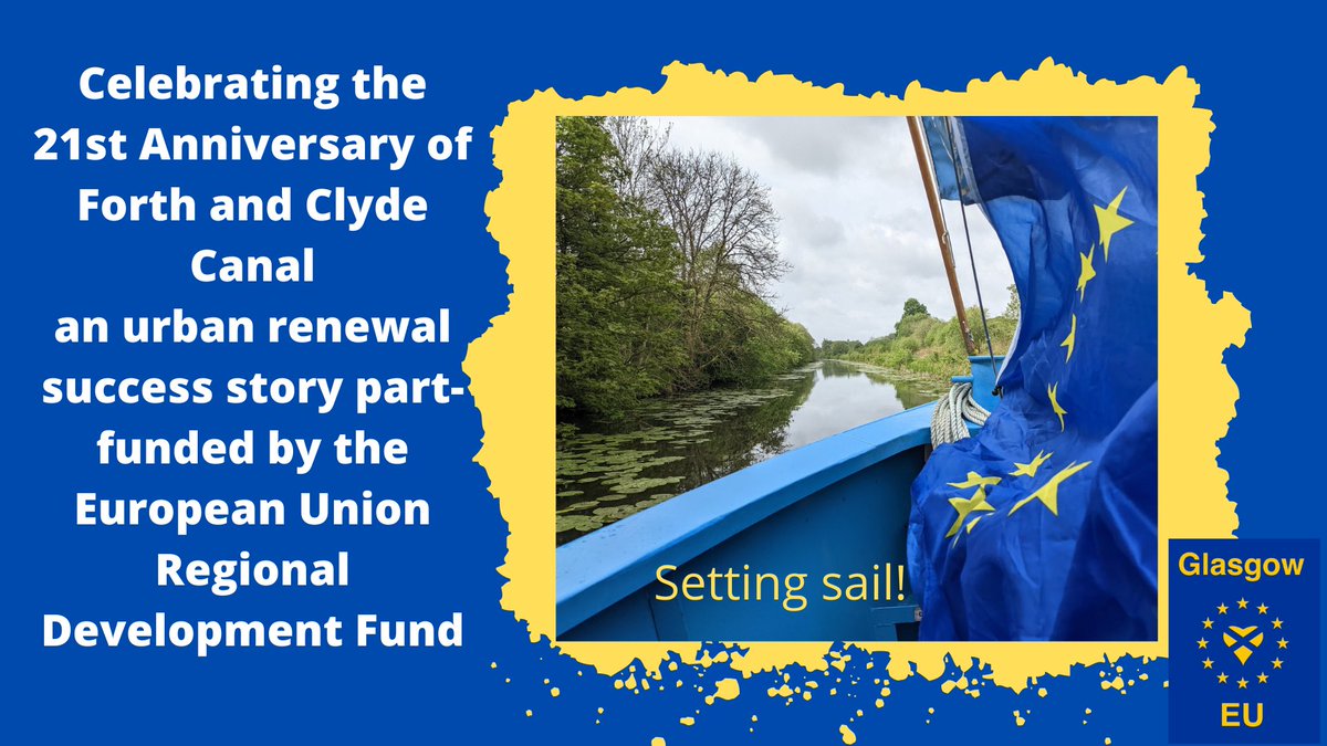 GlasgowEurope's tweet photo. We are surrounded by the evidence of EU funding - the Strathclyde European Partnership plaque may be fading - but the lasting impact remains - the Forth and Clyde - urban renewal at its best - and more recently innovative #Smartcanal to alleviate flooding Thx #EU @scottishcanals https://t.co/4FJg7gpziW